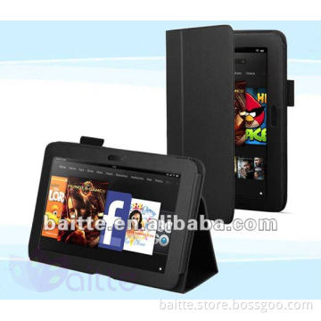 Lastest stander style for Kindle fire HD leather case